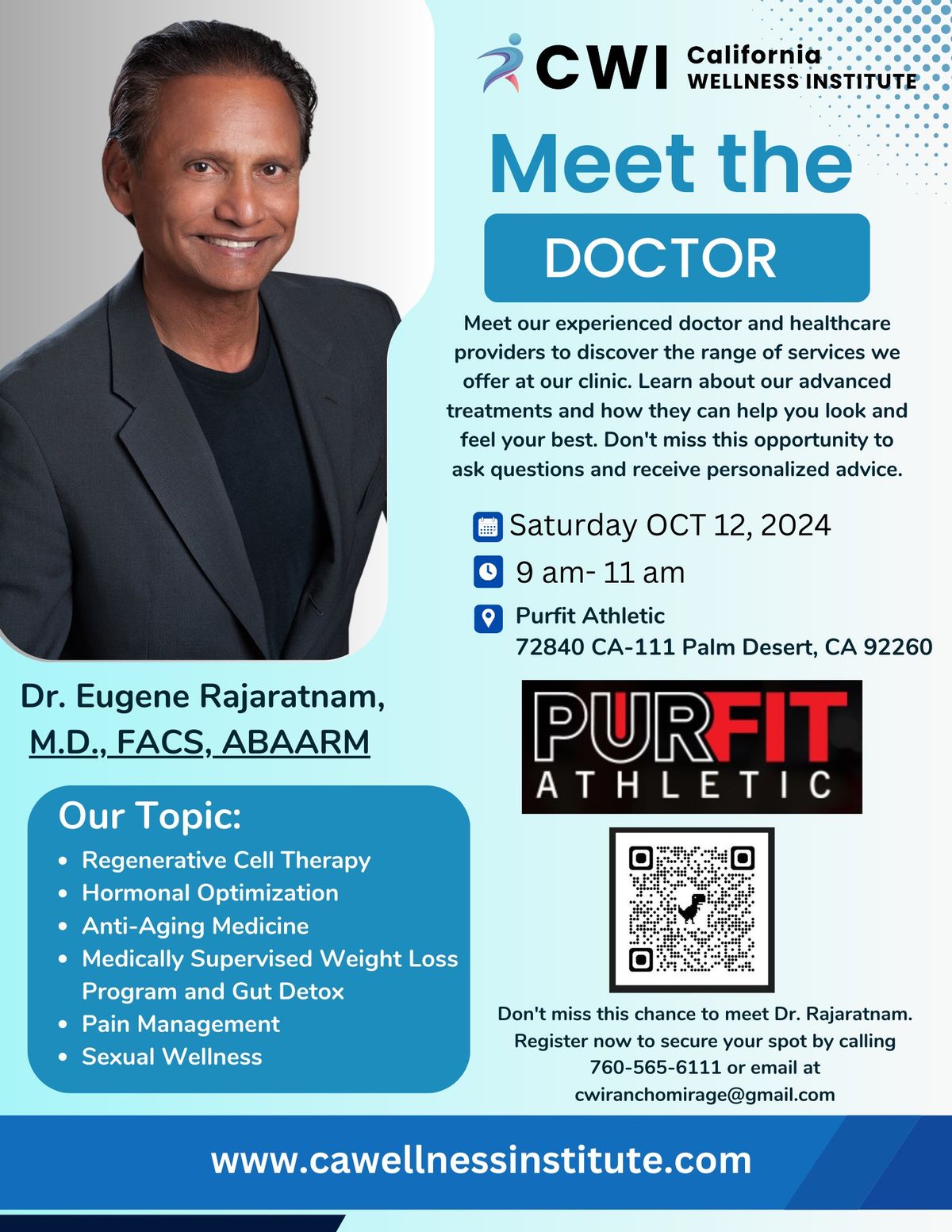 Meet the Doctor at Purfit 