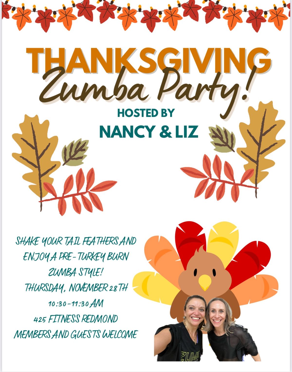 Turkey Day Zumba Party