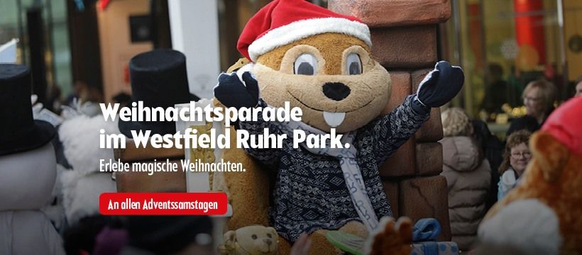 Die Weihnachtsparade im Westfield Ruhr Park