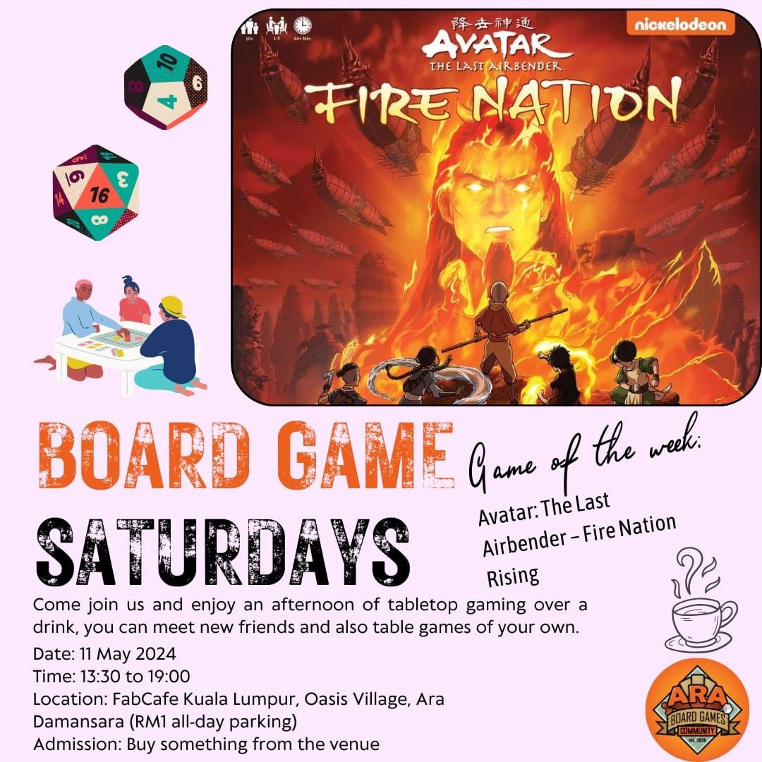 Weekly Board Game Meetup 11 May 2024