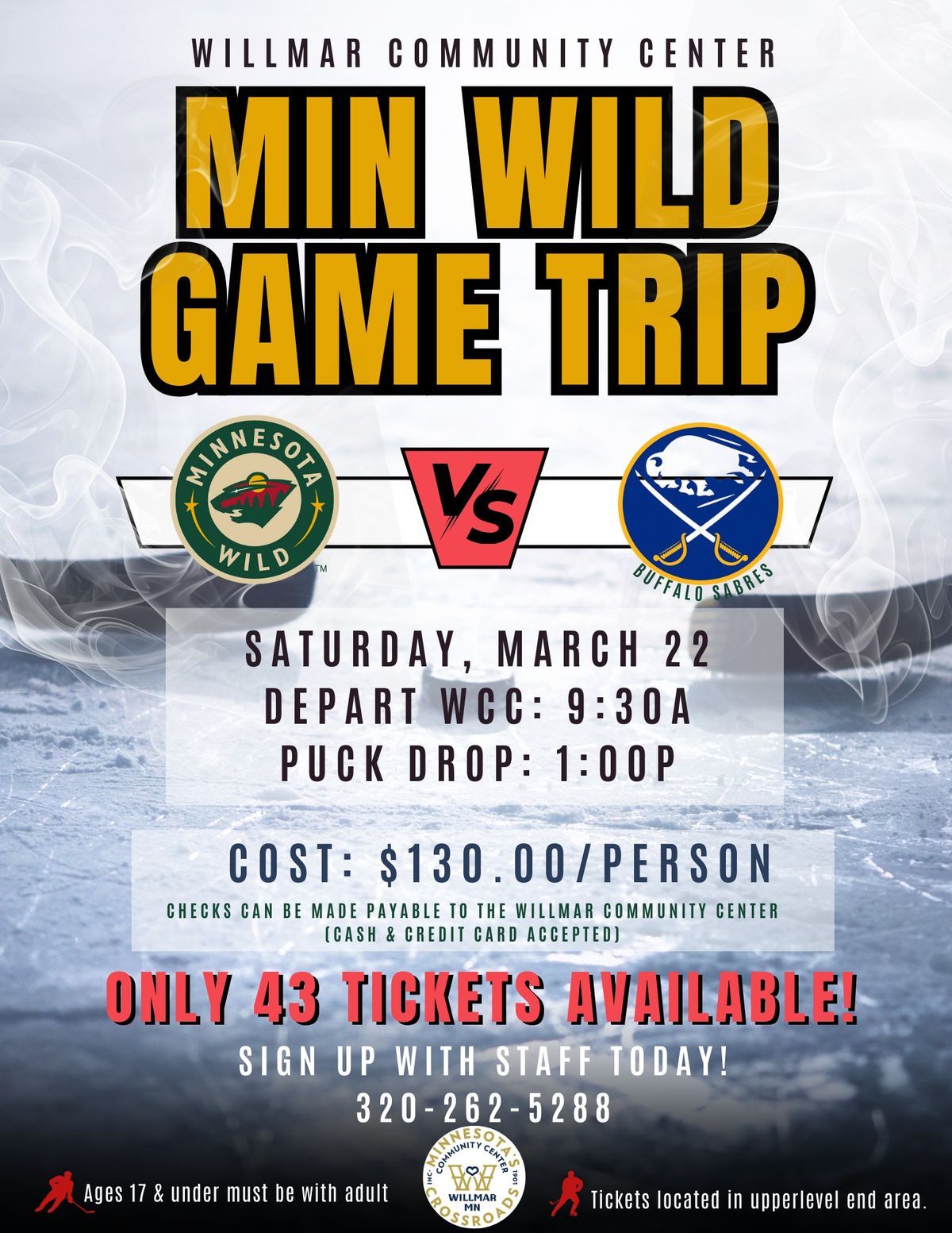 MN Wild Game Trip from the Willmar Community Center