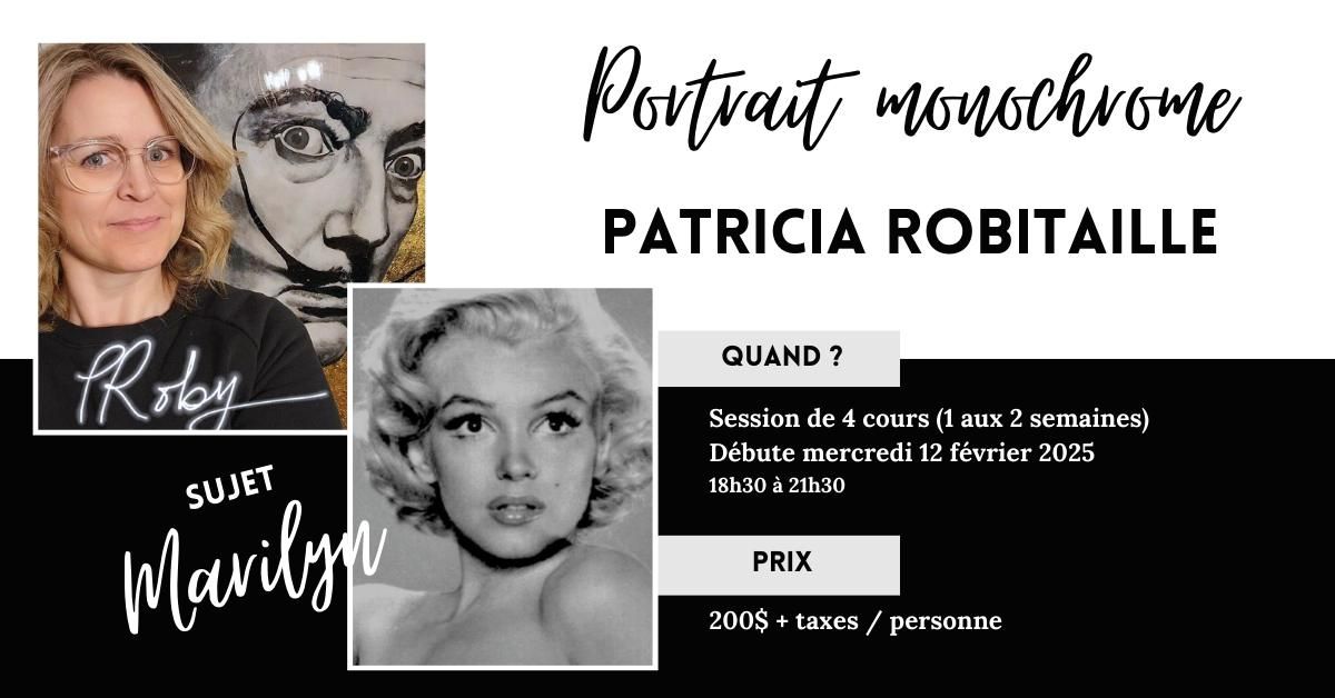 Portrait monochrome - Patricia Robitaille