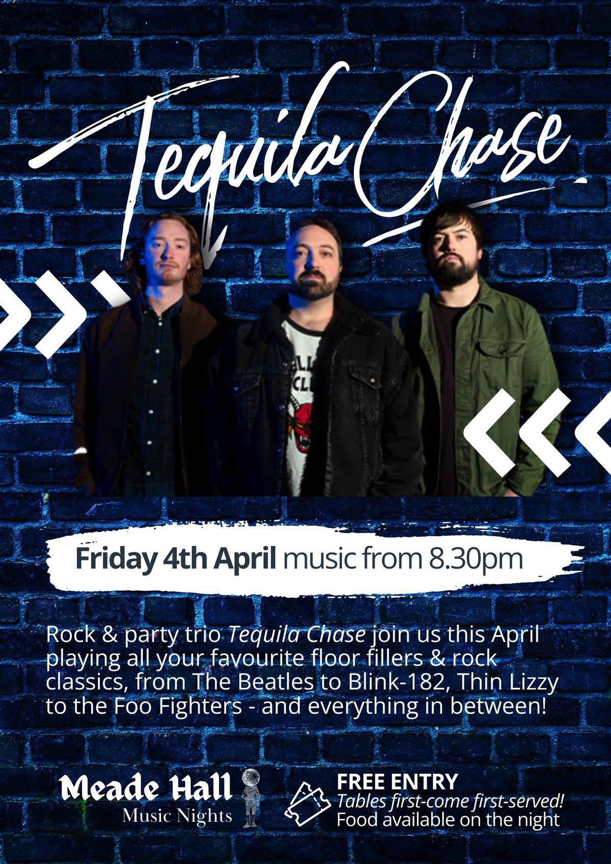 Tequila Chase - Band Night | The Crown & Cushion