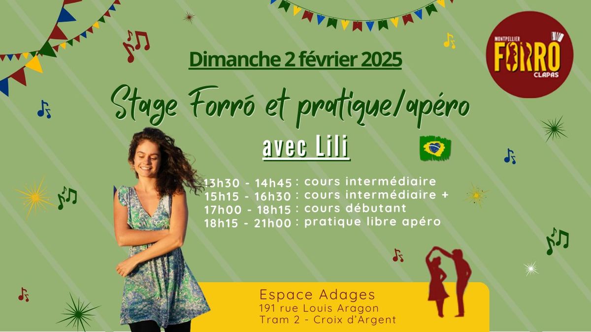 \ud83c\udf89 Stage Forr\u00f3 avec Lili - Dimanche 2 f\u00e9vrier 2025 \ud83c\udf89