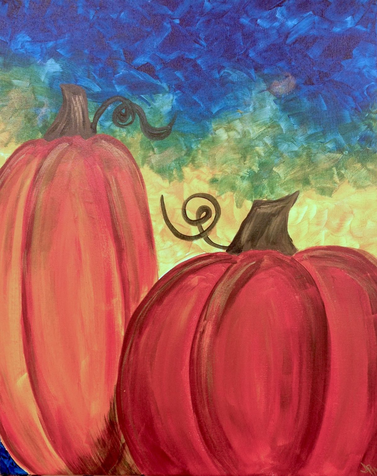 $25 Thursdays - Pumpkin Pair & Sip Canvas Class