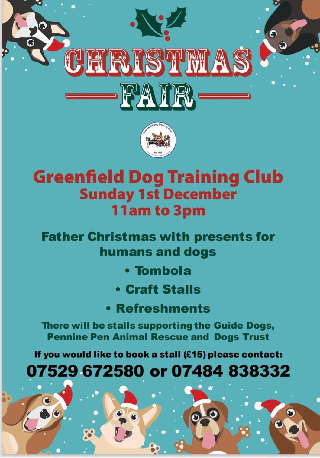 Greenfield Dog club Christmas Fair