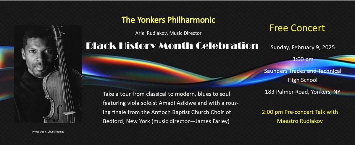 Black Heritage Month Concert - Yonkers Philharmonic - FREE