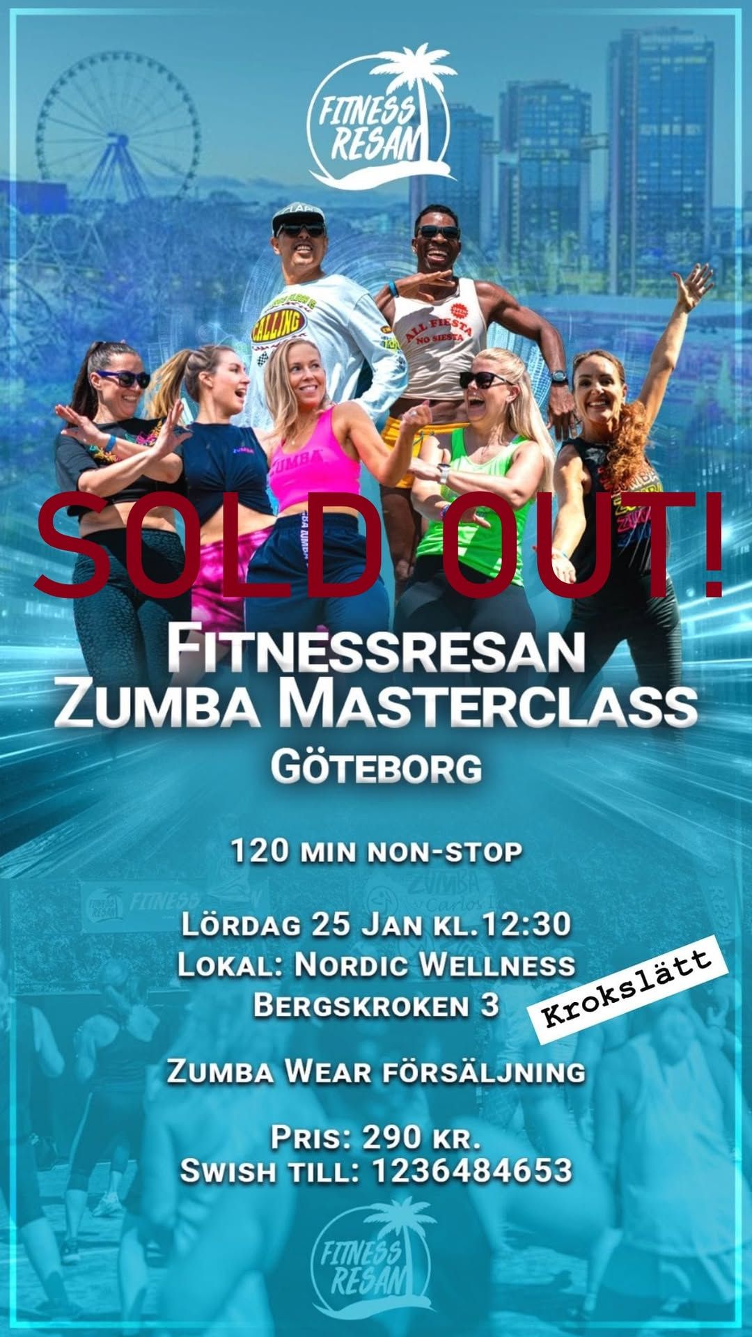 Fitnessresan Zumba Masterclass Gbg - SOLD OUT