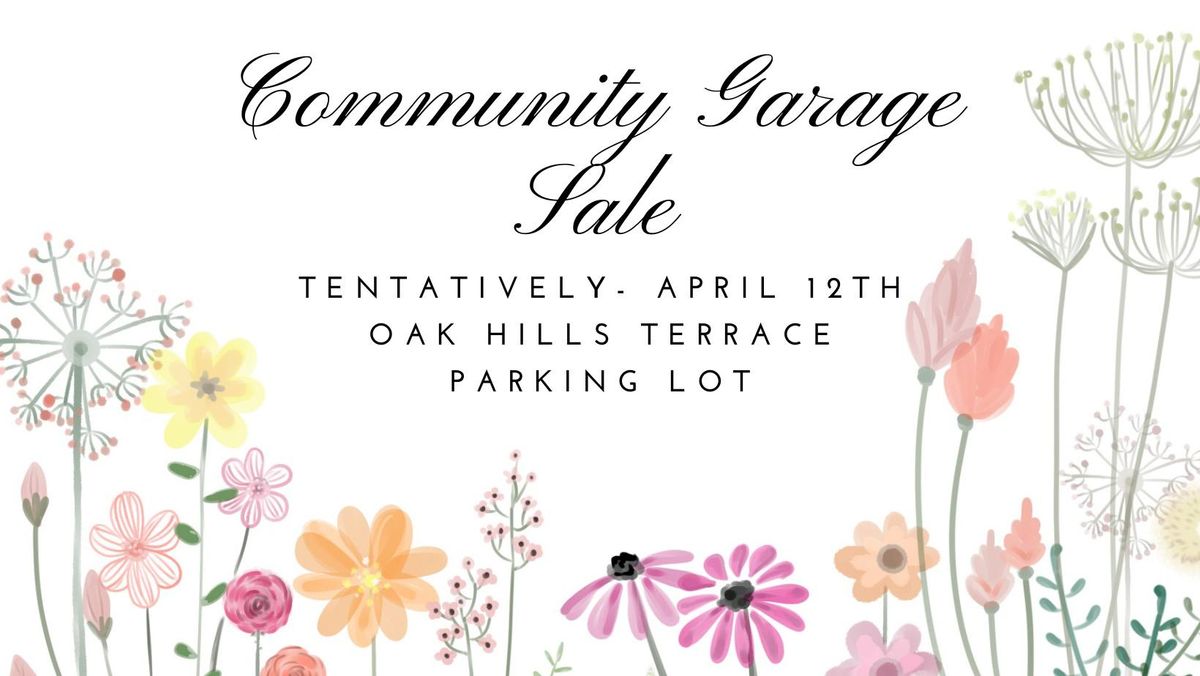 *Tentative* Community Garage Sale