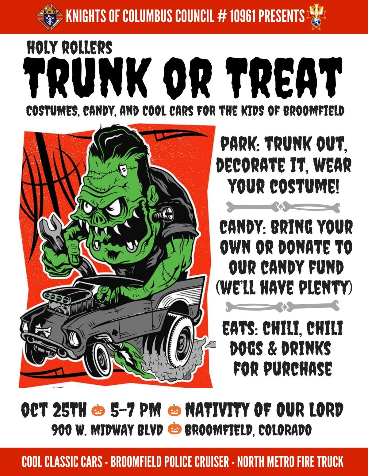 Holy Rollers Trunk Or Treat