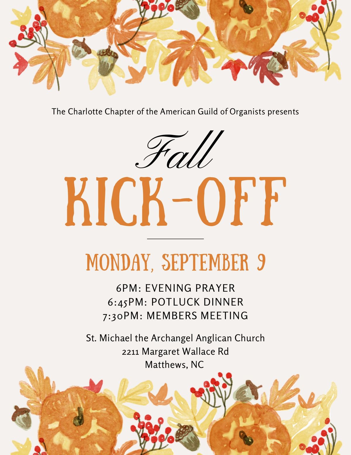 Fall Kick-off