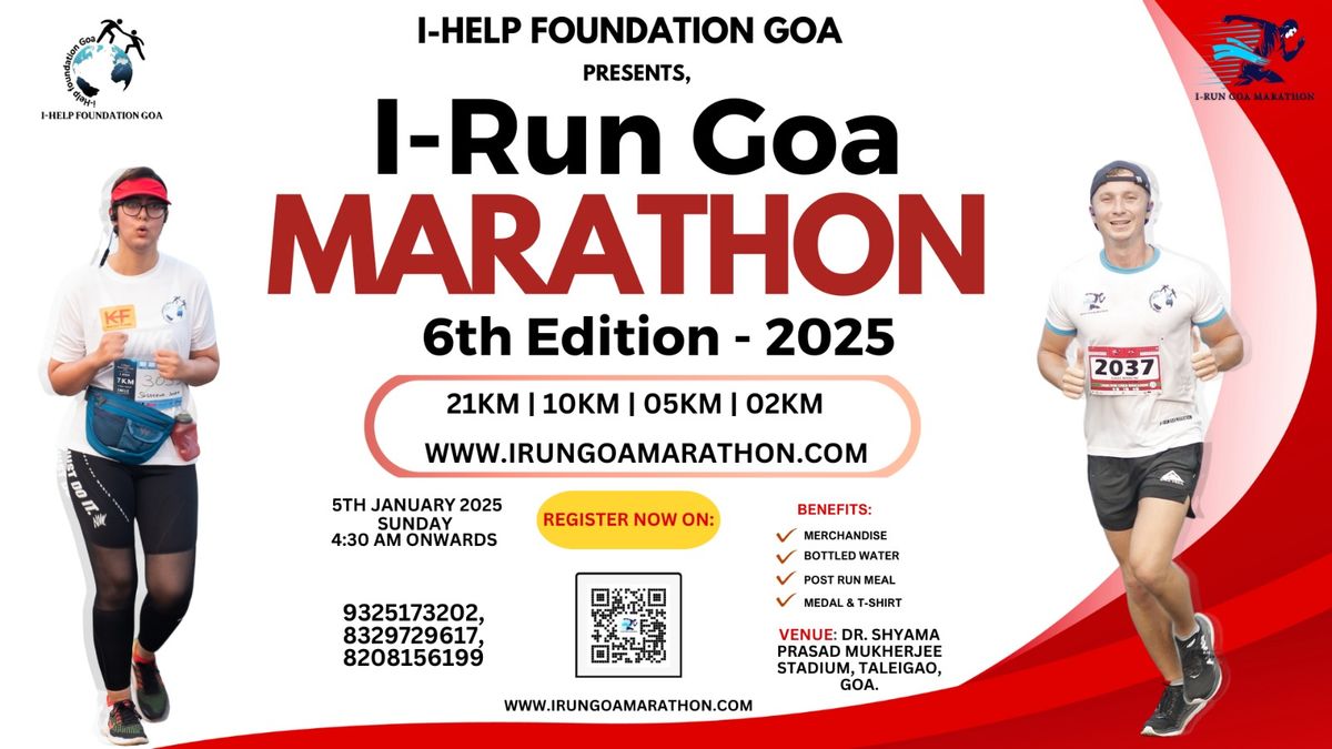 I-RUN GOA MARATHON 6th Edition 2025