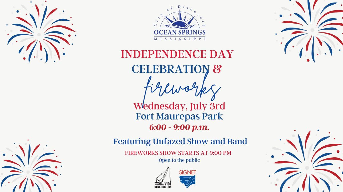 City of Ocean Springs Independence Day Celebration and Fireworks