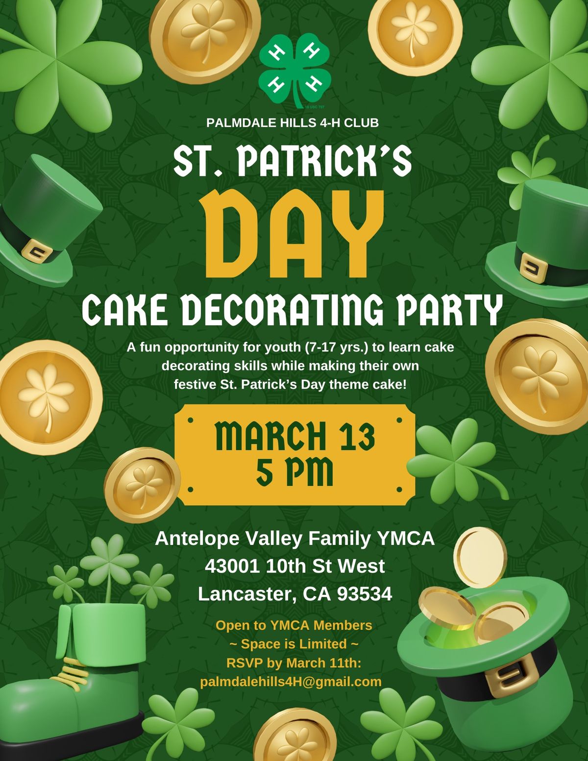 St. Patrick's Day Cake Decorating Party