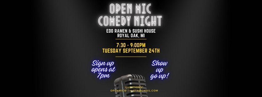 Open Mic Comedy Night 