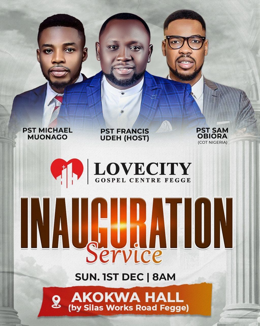 Lovecity Fegge Inauguration Service 