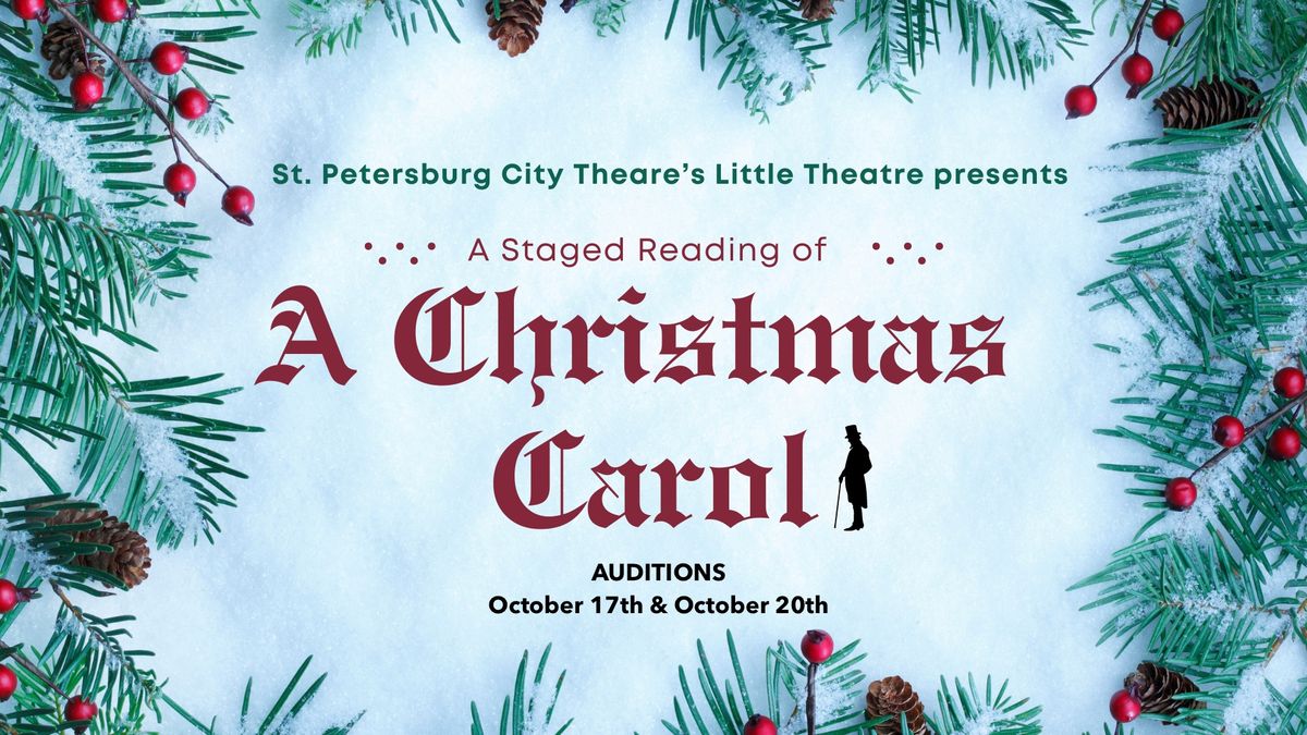 Auditions for A Christmas Carol at SP City Theatre's Little Theatre