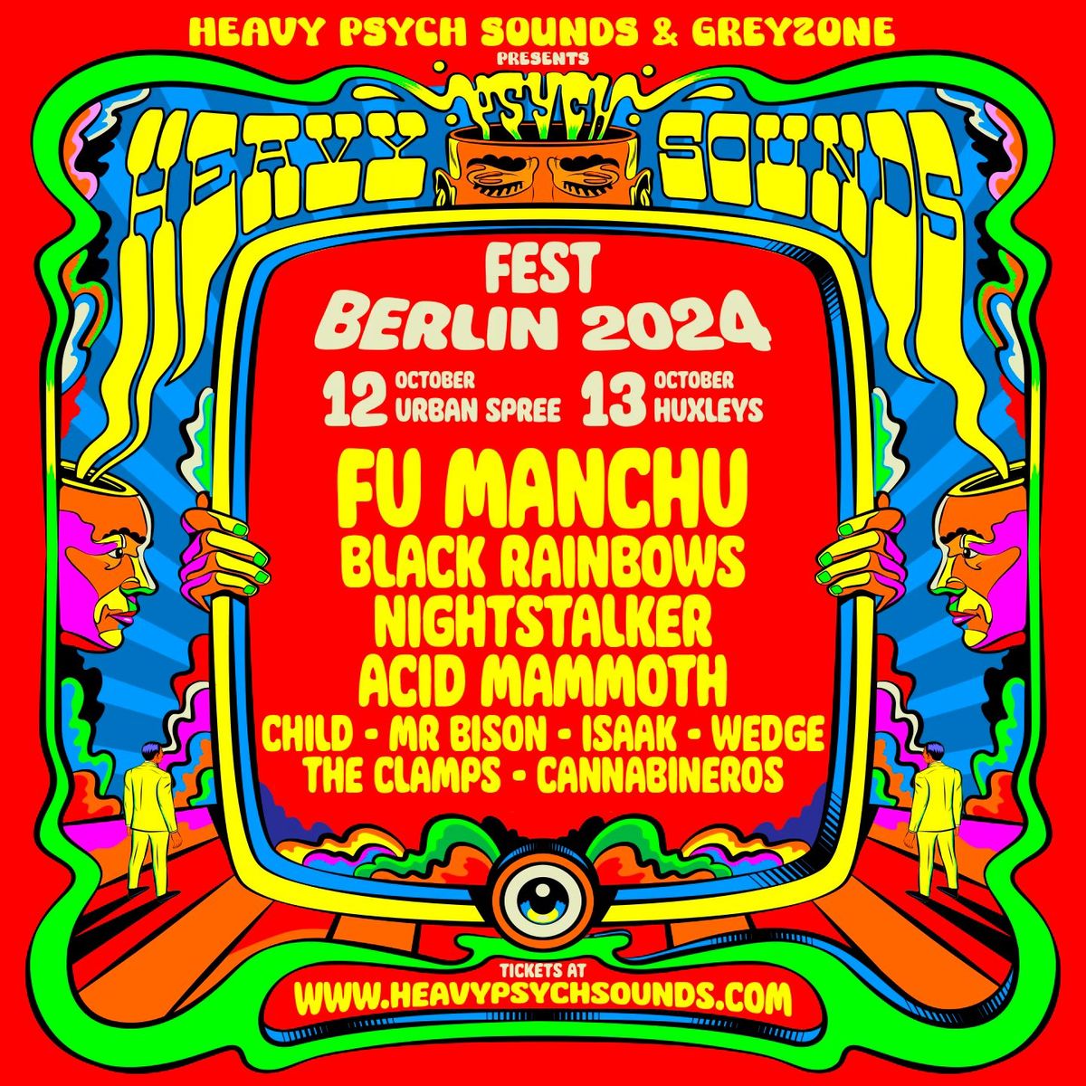 HEAVY PSYCH SOUNDS FEST BERLIN 2024 | FU MANCHU + BLACK RAINBOWS + MR.BISON + ISAAK + THE CLAMPS