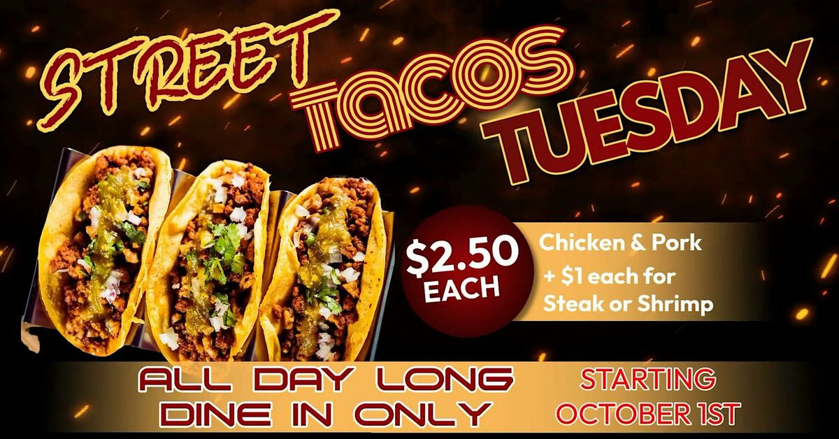 Street Taco Tuesday & Music Bingo (Free Event)