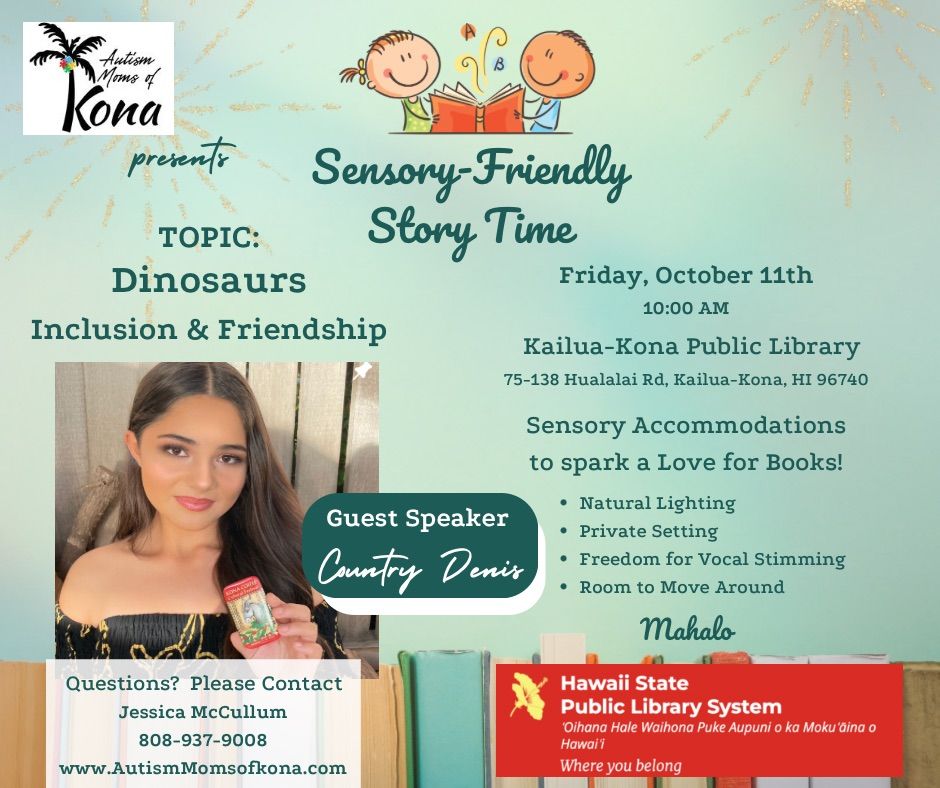 Sensory-Friendly Story Time - "Dinosaurs, Inclusion & Friendship"