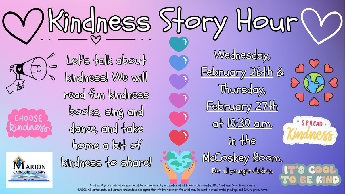 MCL Story Hour: Kindness