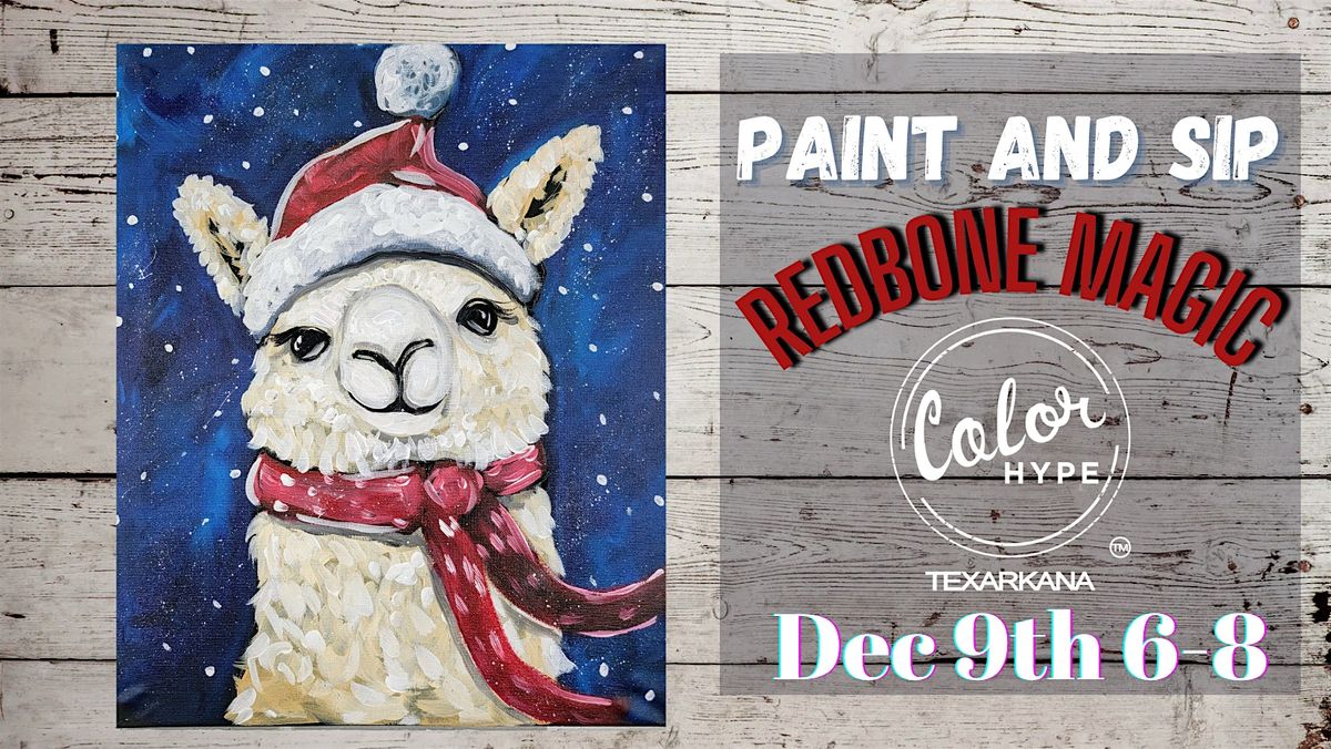 "Fa La Llama" Paint and Sip with ColorHype TXK at Redbone Magic