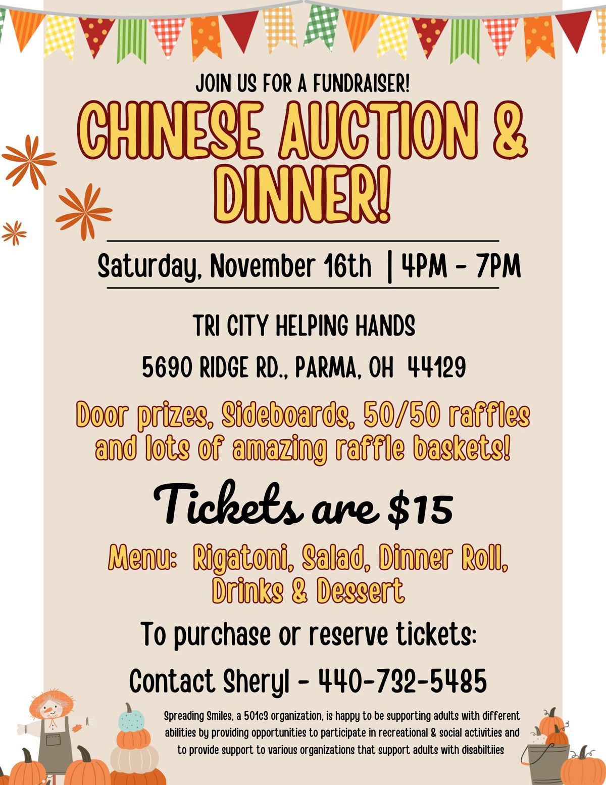 Spreading Smiles Chinese Auction & Luncheon