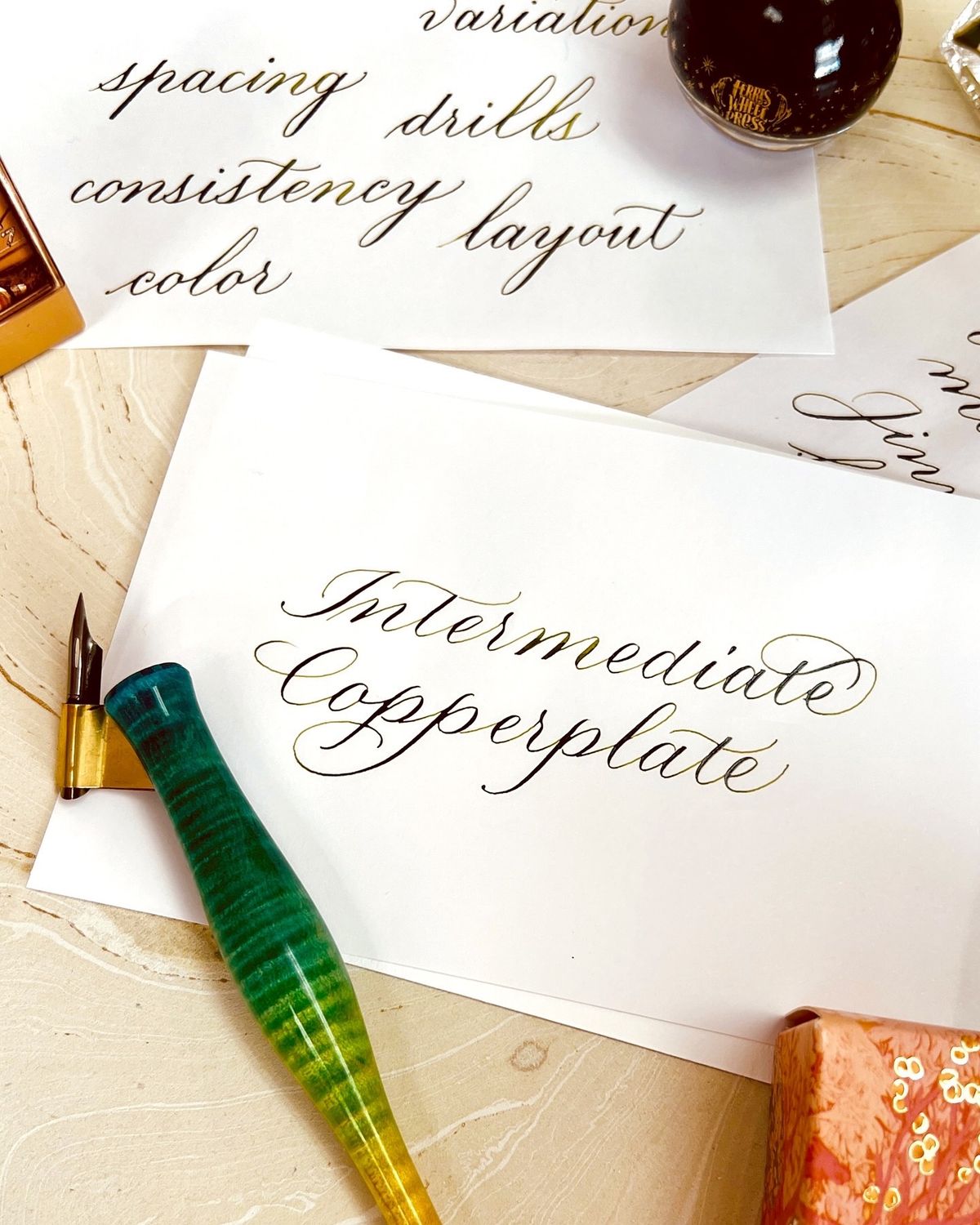 Intermediate Copperplate Calligraphy - 4 Week Class 