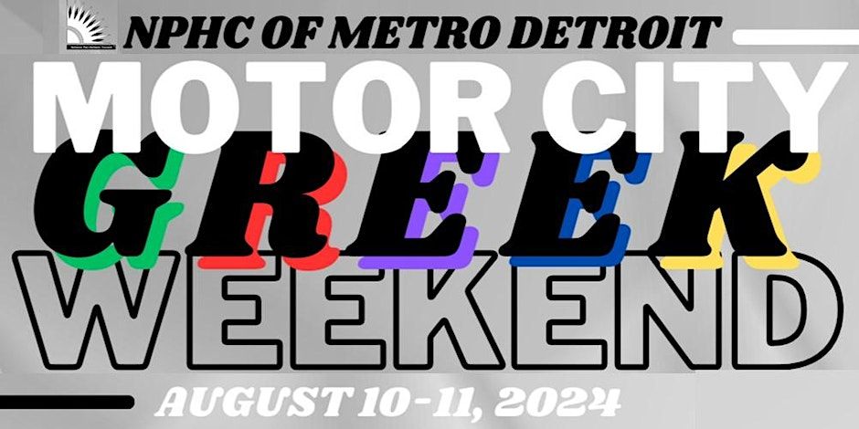 Motor City Greek Weekend Rep Your Colors Party