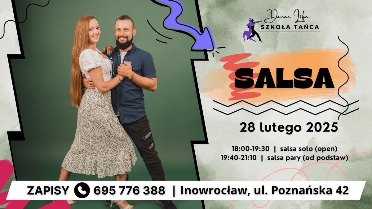 SALSA | warsztaty solo i w parach | w Inowroc\u0142awiu 