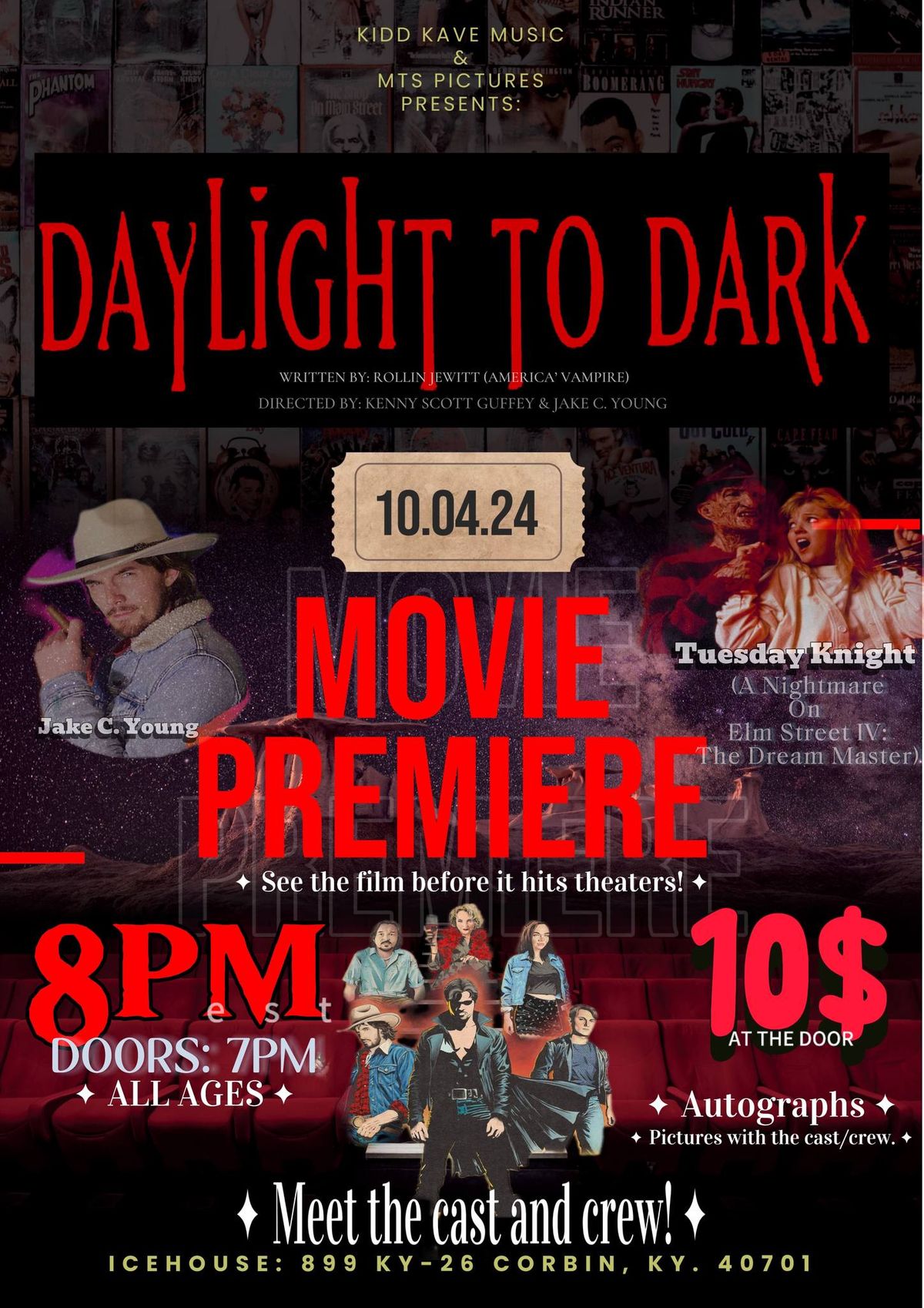 \u201cDAYLIGHT TO DARK\u201d Official Premiere! Meet the cast and crew! (Corbin, KY)