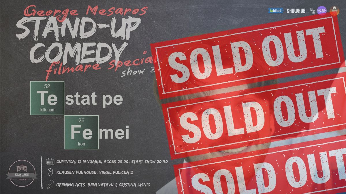 [SOLD OUT] Stand-Up Comedy "Testat pe Femei" Filmare Special George Mesaros @ Klausen Pubhouse