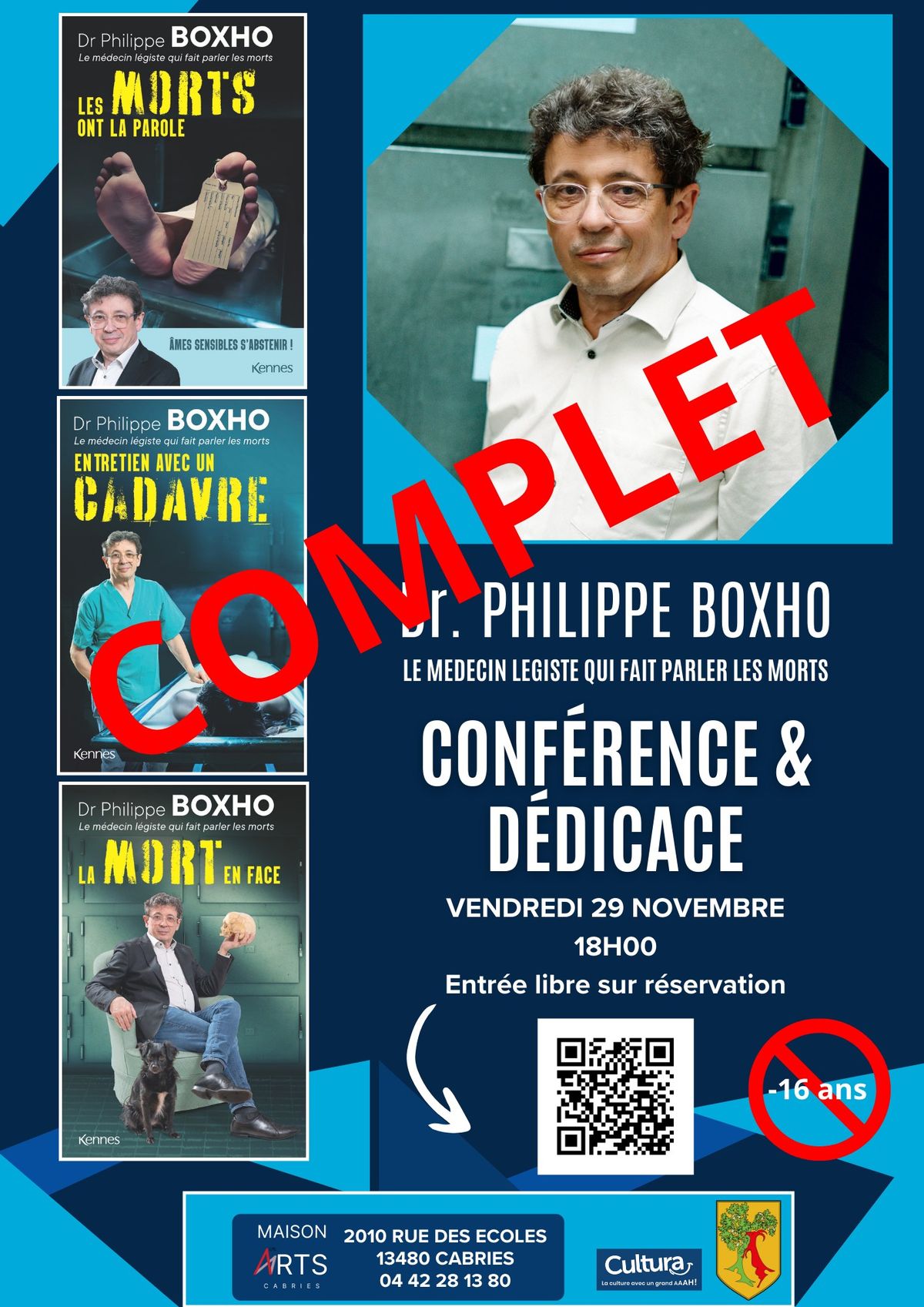 CONF\u00c9RENCE & D\u00c9DICACES PAR LE Dr. Philppe BOXHO