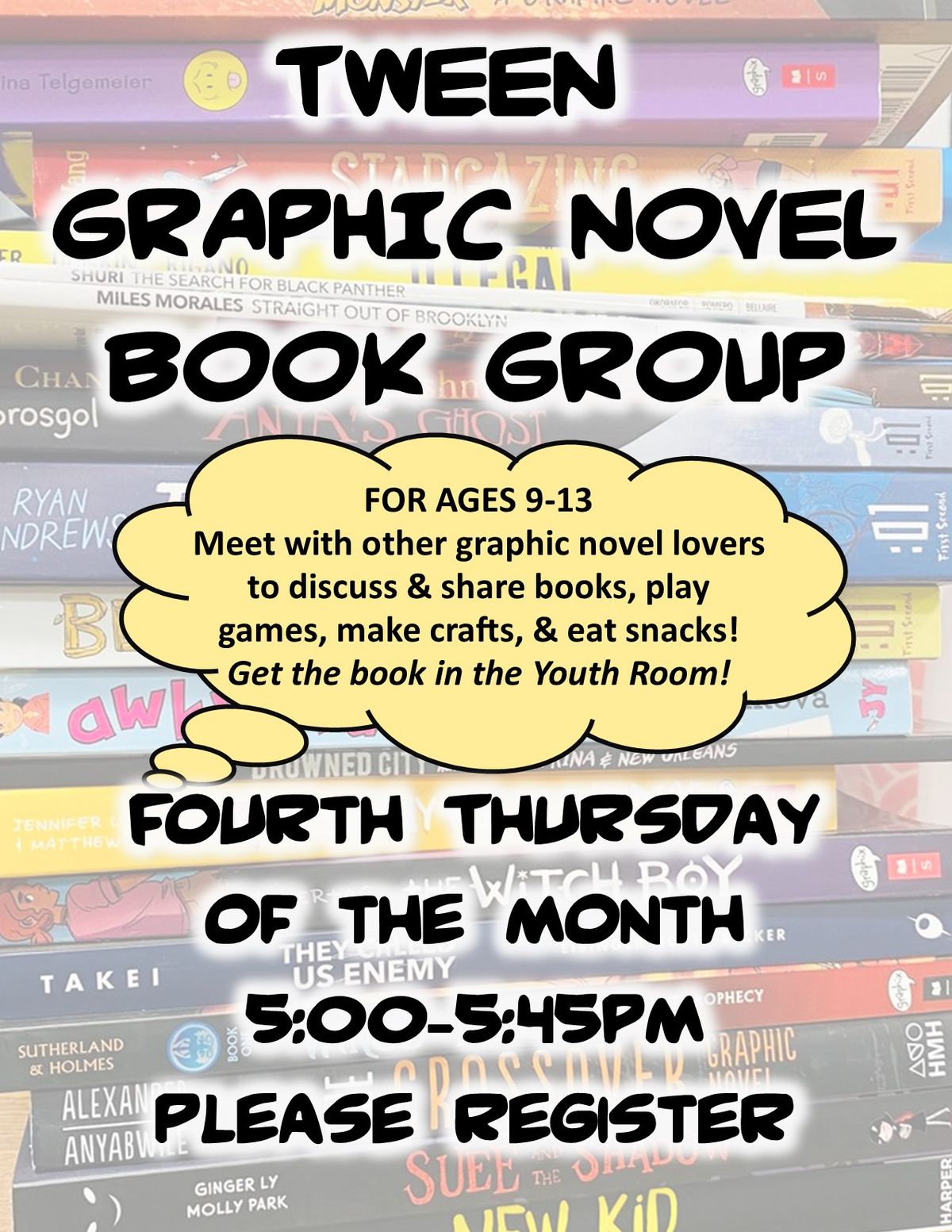 Tweem Graphic Novel Book Group