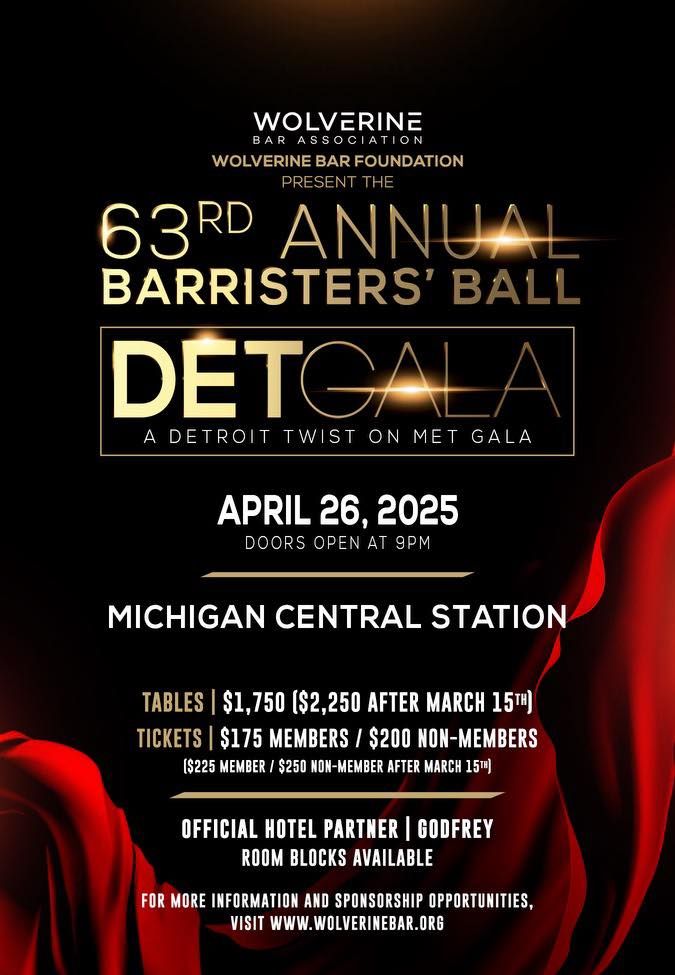 The 63rd Annual Barristers' Ball - The DET GALA