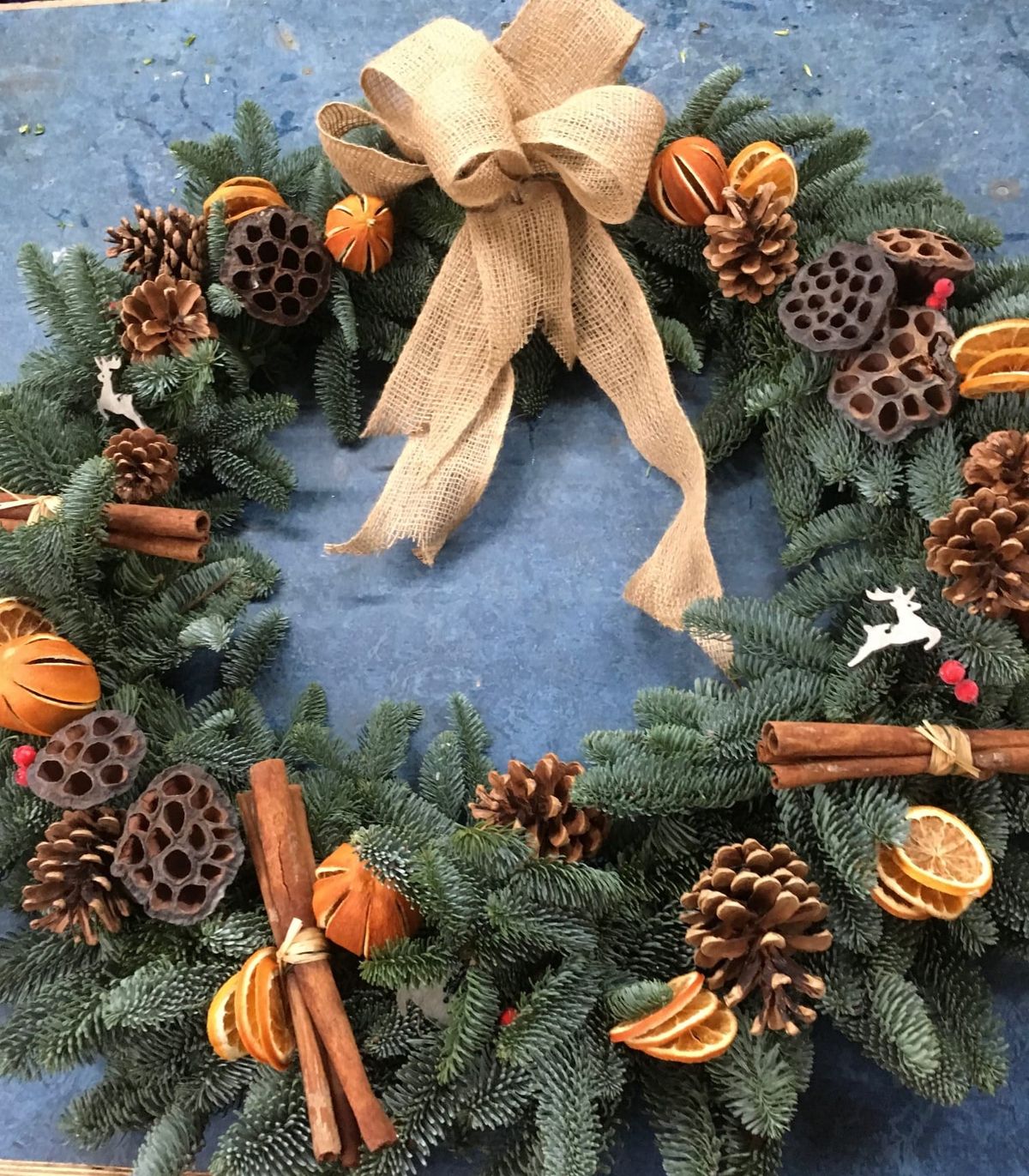 Christmas wreath making workshop