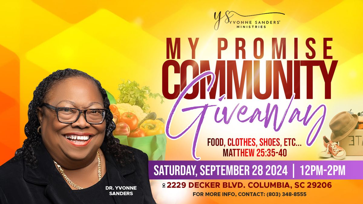 My Promise Community Outreach Giveaway