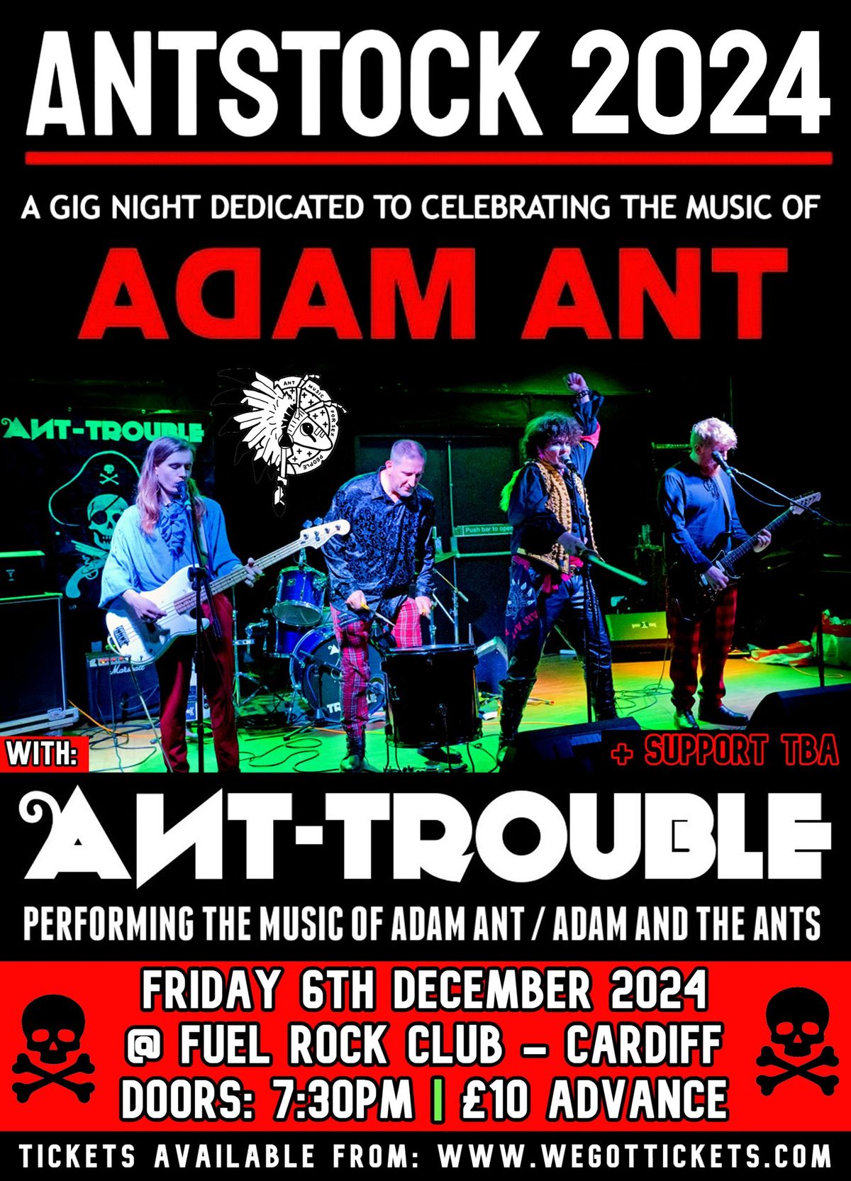 Antstock 2024 | Celebrating the music of Adam Ant @ Fuel Rock Club - Cardiff