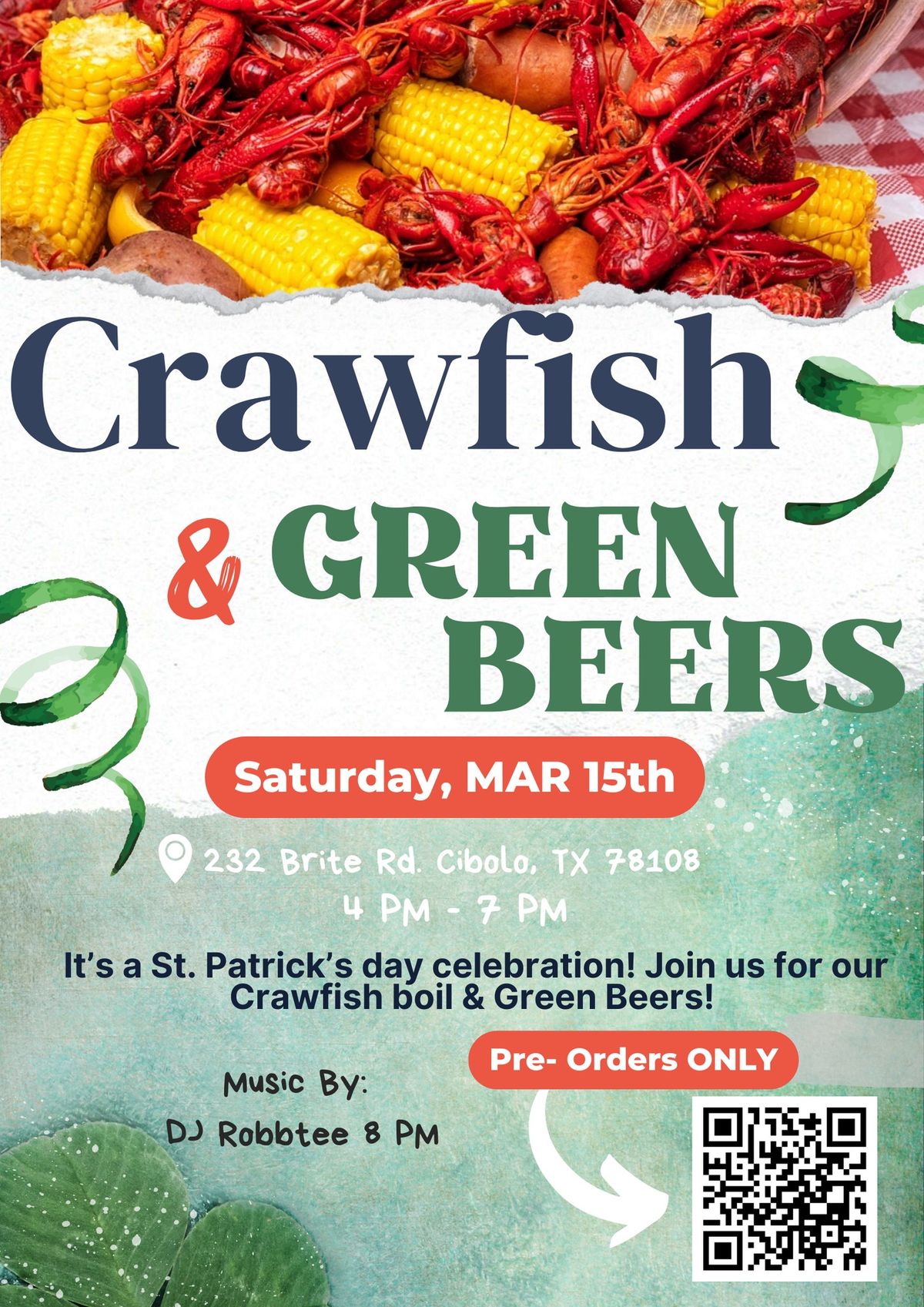 Crawfish & Green Brews