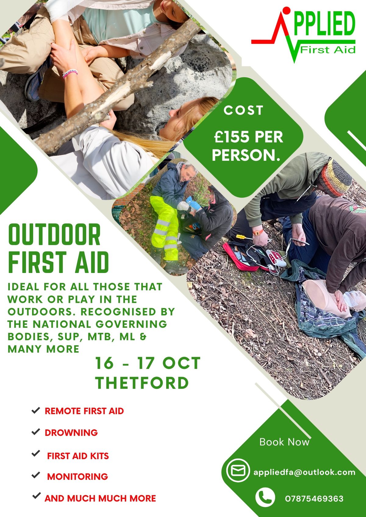 Outdoor First Aid Course - 16-17 Oct