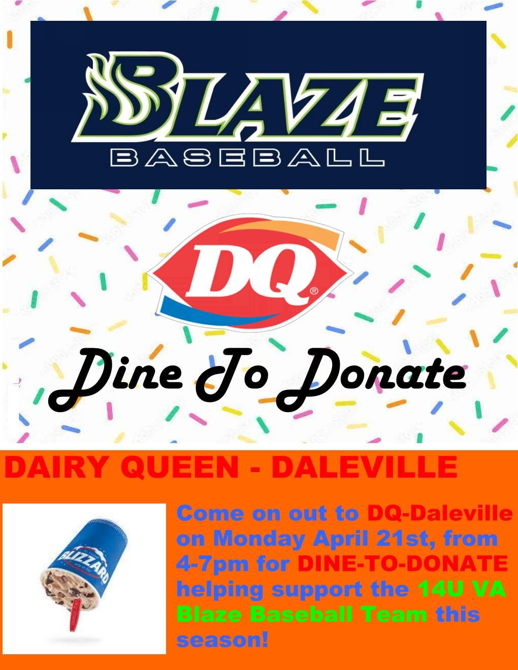 DQ Daleville Dine To Donate