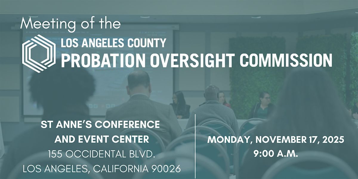Probation Oversight Commission Special Meeting