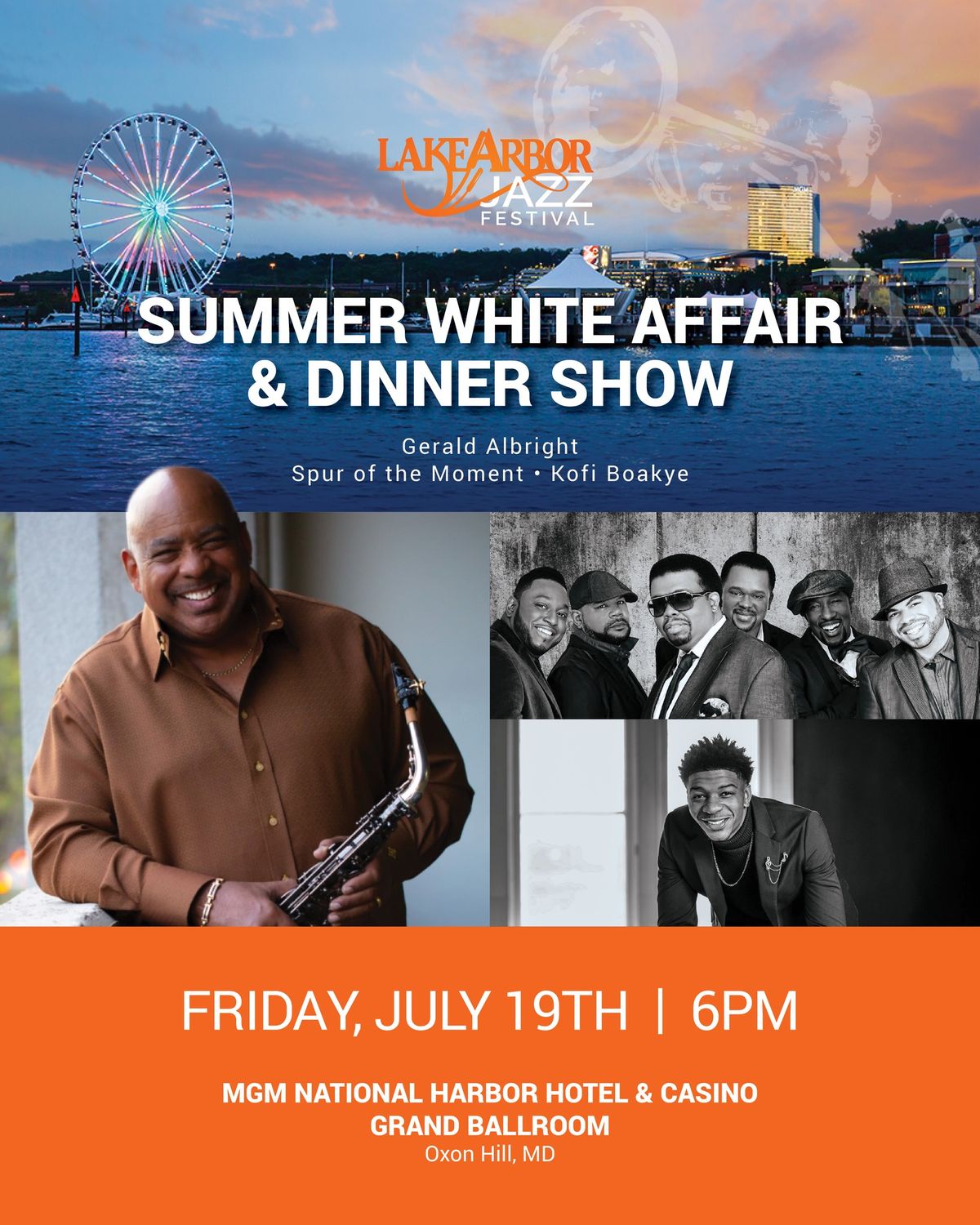 Lake Arbor Jazz Summer White Affair