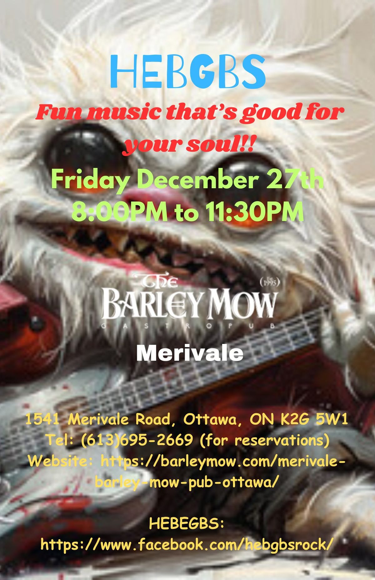 HEBGBS Holiday Cheer Part 1: Barley Mow Merivale