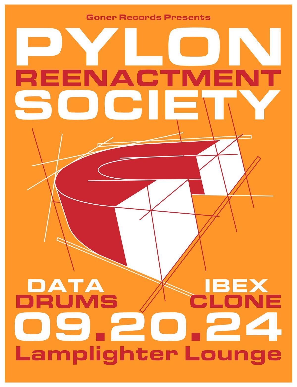 Pylon Reenactment Society Live At Lamplighter with Ibex Clone & Data Drums