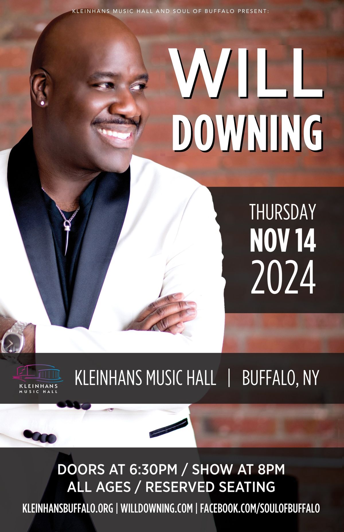 WILL DOWNING, live in concert with his band!