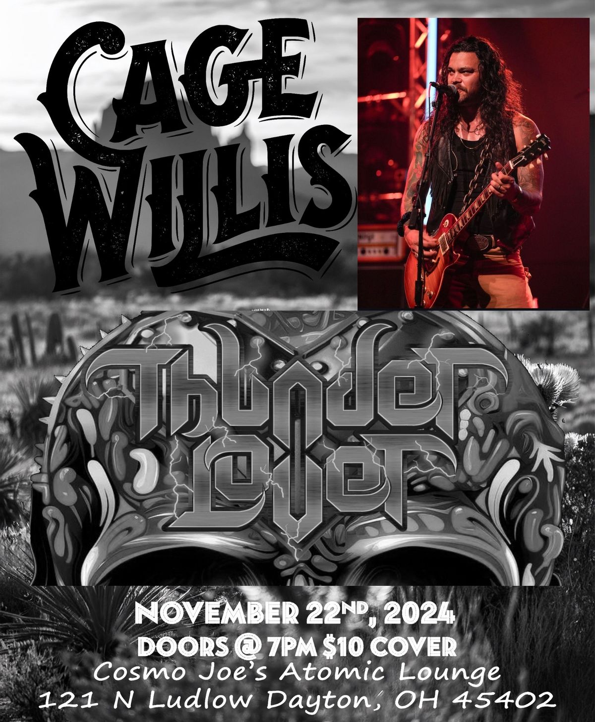 $10 Rock Show: Cage Willis & Thunderlover 