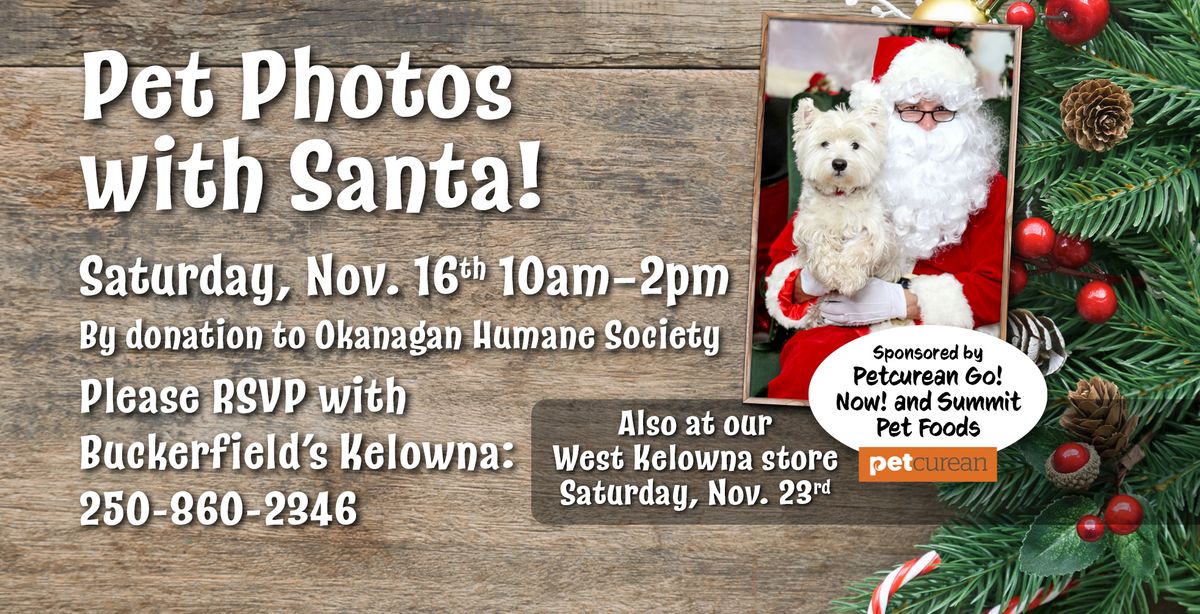 Pet Photos with Santa!