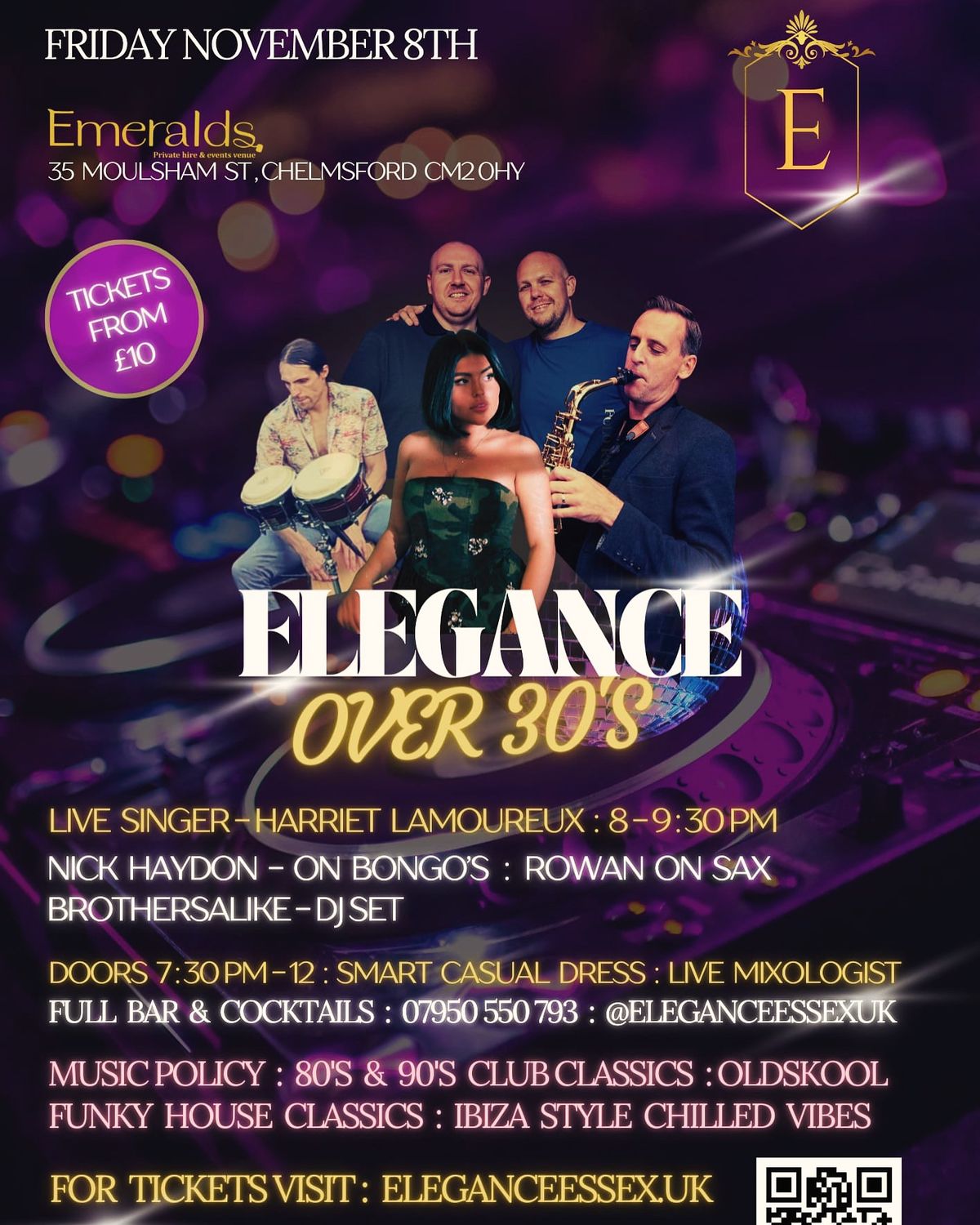 ELEGANCE OVER 30'S CHELMSFORD