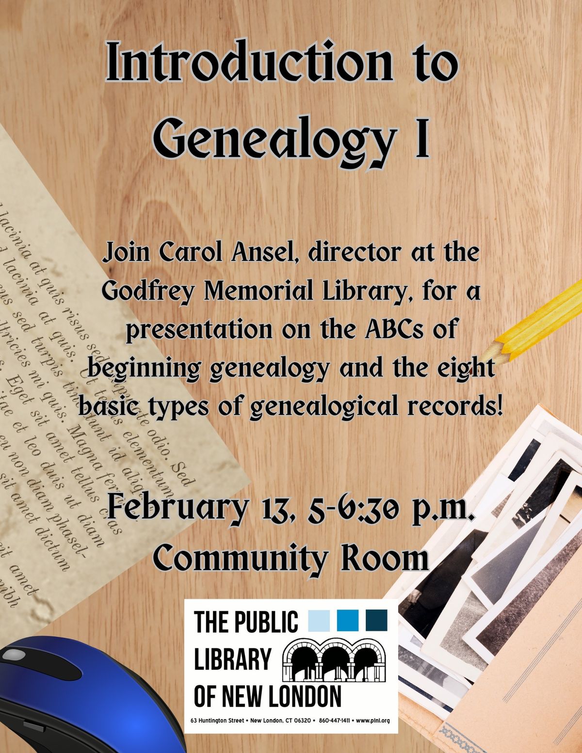 Introduction to Genealogy I